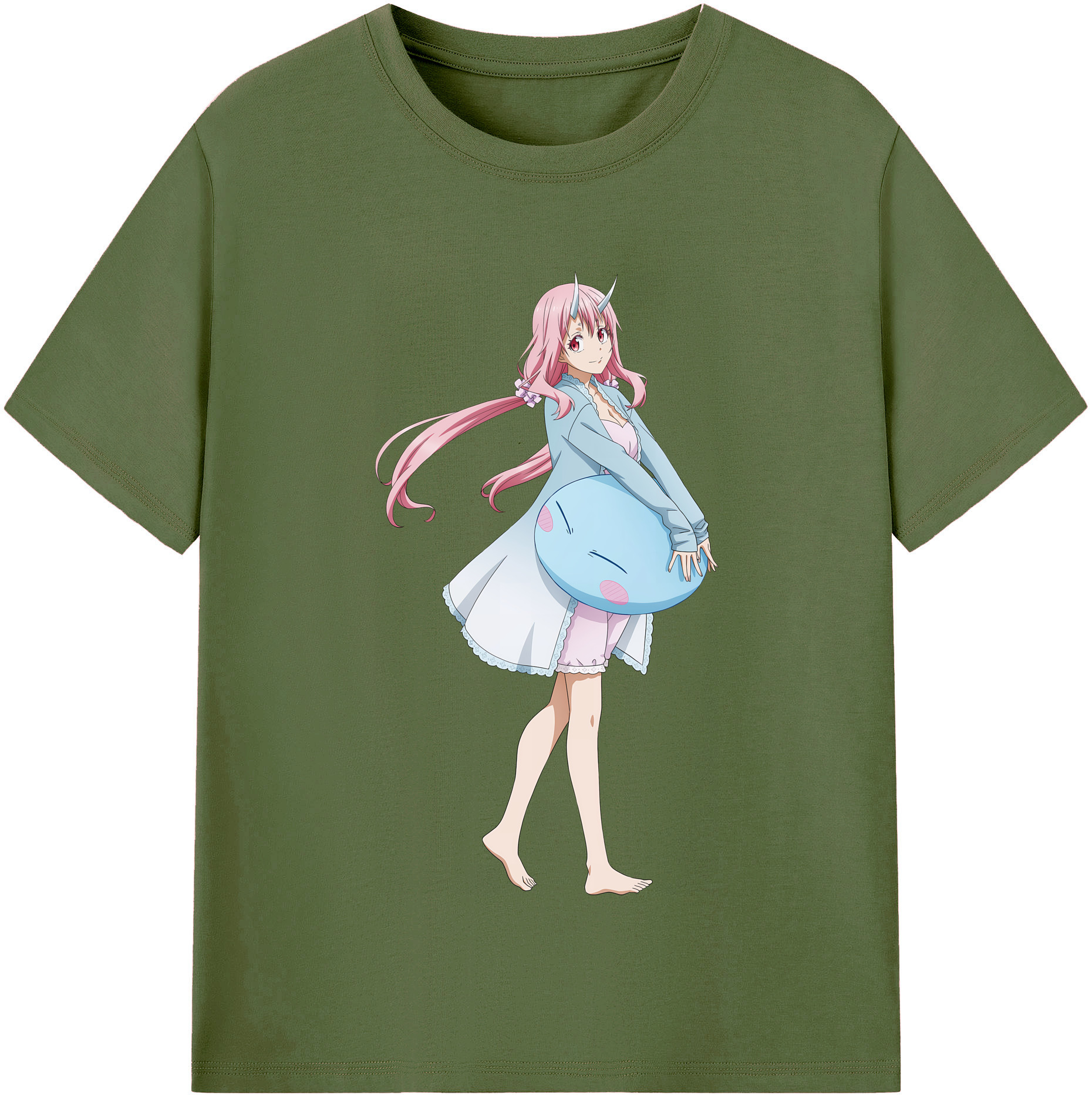 （画像用） 転スラ Regarding Reincarnated to Slime 綿100％半袖Tシャツ（フロントプリント）